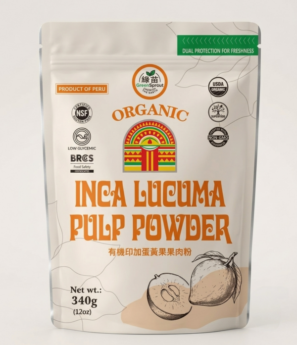 有機印加蛋黃果果肉粉 340克|天然水果甜味劑|抗氧化物|低升糖指數|天然益生元纖維|天然抗炎 BB 30/4/27