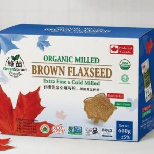 Organic Milled Brown Flaxseed 600g(30g x 20sachets Individual Pack)|More Omega-3 | Cold Milled